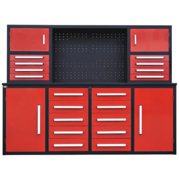 Steelman 7‘ armoire de rangement avec établi (18 tiroirs & 4 cabinets)