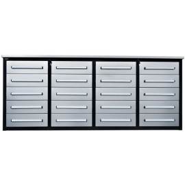 Steelman 7' armoire de rangement avec établi en acier inoxydable (20 tiroirs)