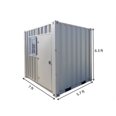 Petit conteneur d'expédition cubique de 7 pieds